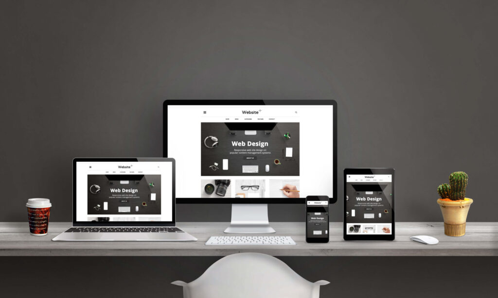 a website designed and developed for multiple device screens