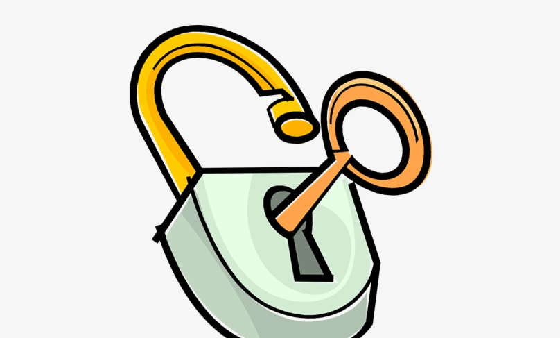A key for unlocking a padlock